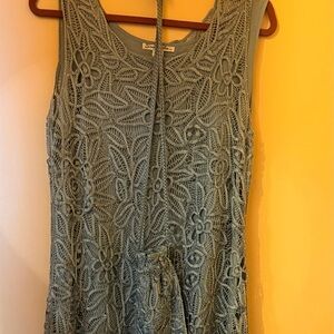 Soulmates Gray Silk Crochet Dress and bag